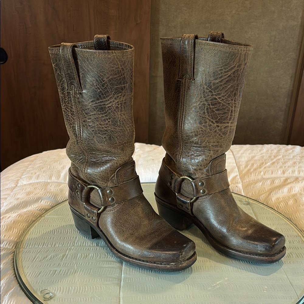 Frye Brown Leather Women's Boots